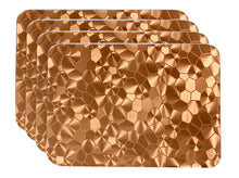 Load image into Gallery viewer, Dainty Home Metallic Water Cube Vinyl Cube Look Textured Reversible 12" x 18" Rectangular Placemats