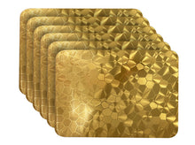 Load image into Gallery viewer, Dainty Home Metallic Water Cube Vinyl Cube Look Textured Reversible 12" x 18" Rectangular Placemats