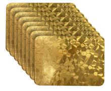 Load image into Gallery viewer, Dainty Home Metallic Water Cube Vinyl Cube Look Textured Reversible 12" x 18" Rectangular Placemats