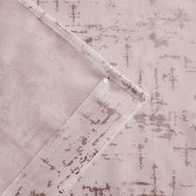 Load image into Gallery viewer, Dainty Home Lindsey Linen Textured Metallic Fabric Shower Curtain with 12 Matching Hooks 70" x 72"
