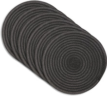 Load image into Gallery viewer, Dainty Home Urban 15&quot; Round Woven Placemats Set of 6 - Durable, Reversible &amp; Non-Slip Table Mats
