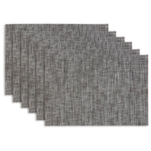 Load image into Gallery viewer, Dainty Home Madison Reversible Woven Vinyl Rectangular Placemats with Metallic Weave, Set of 6
