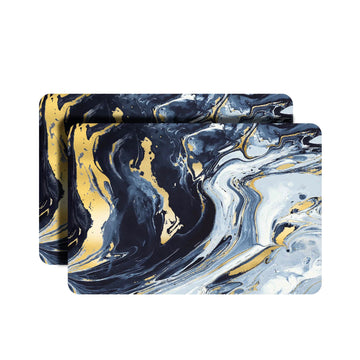 Elegant Marble and Gold Abstract Design Placemat by Of Beauty and