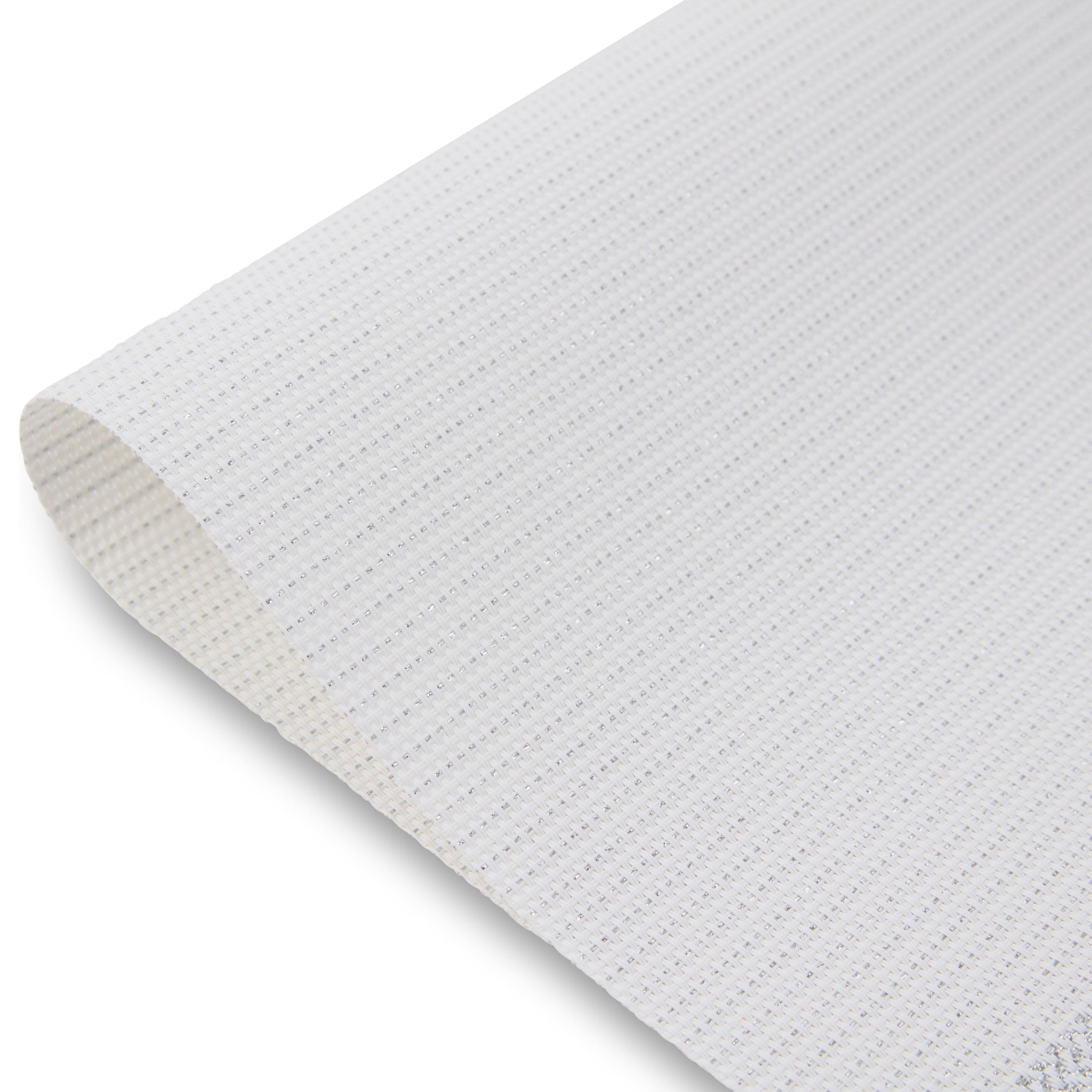 Dainty Home Rodeo Reversible Woven Vinyl Rectangular Placemats with Metallic Weave, Set of 6