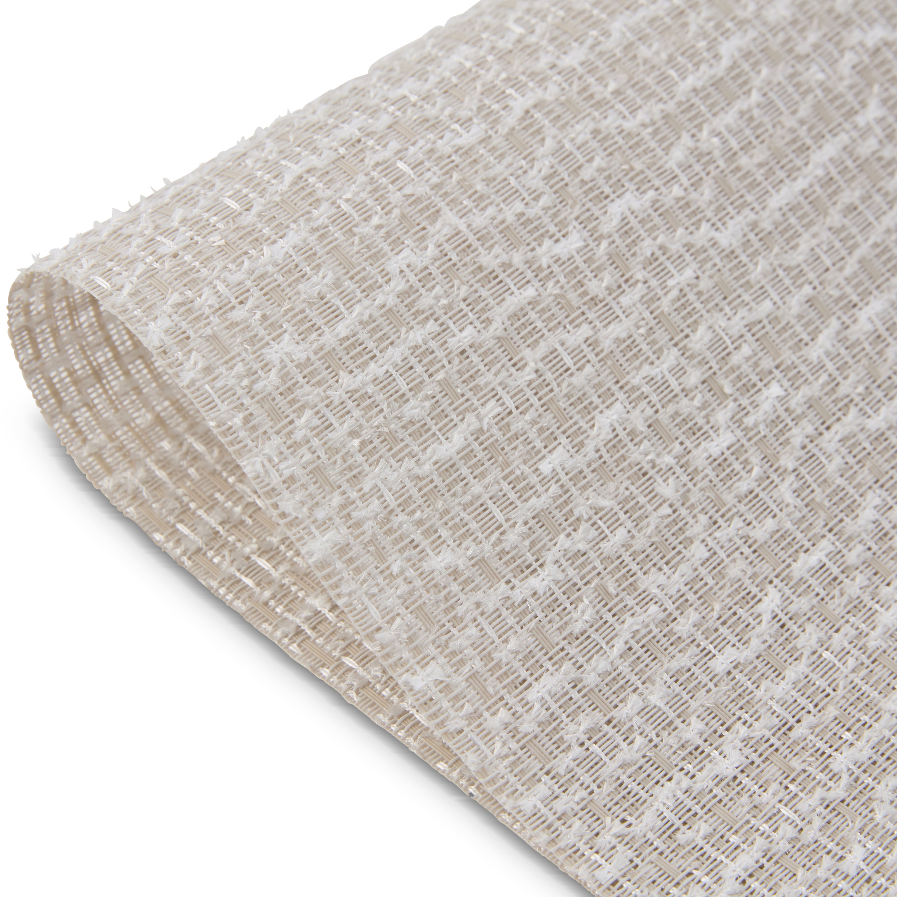 Dainty Home Knotted Boucle Reversible Woven Vinyl Rectangular Placemats, Set of 6