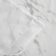 Load image into Gallery viewer, Dainty Home Chloe Linen Textured Metallic Fabric Shower Curtain with 12 Matching Hooks 70" x 72"
