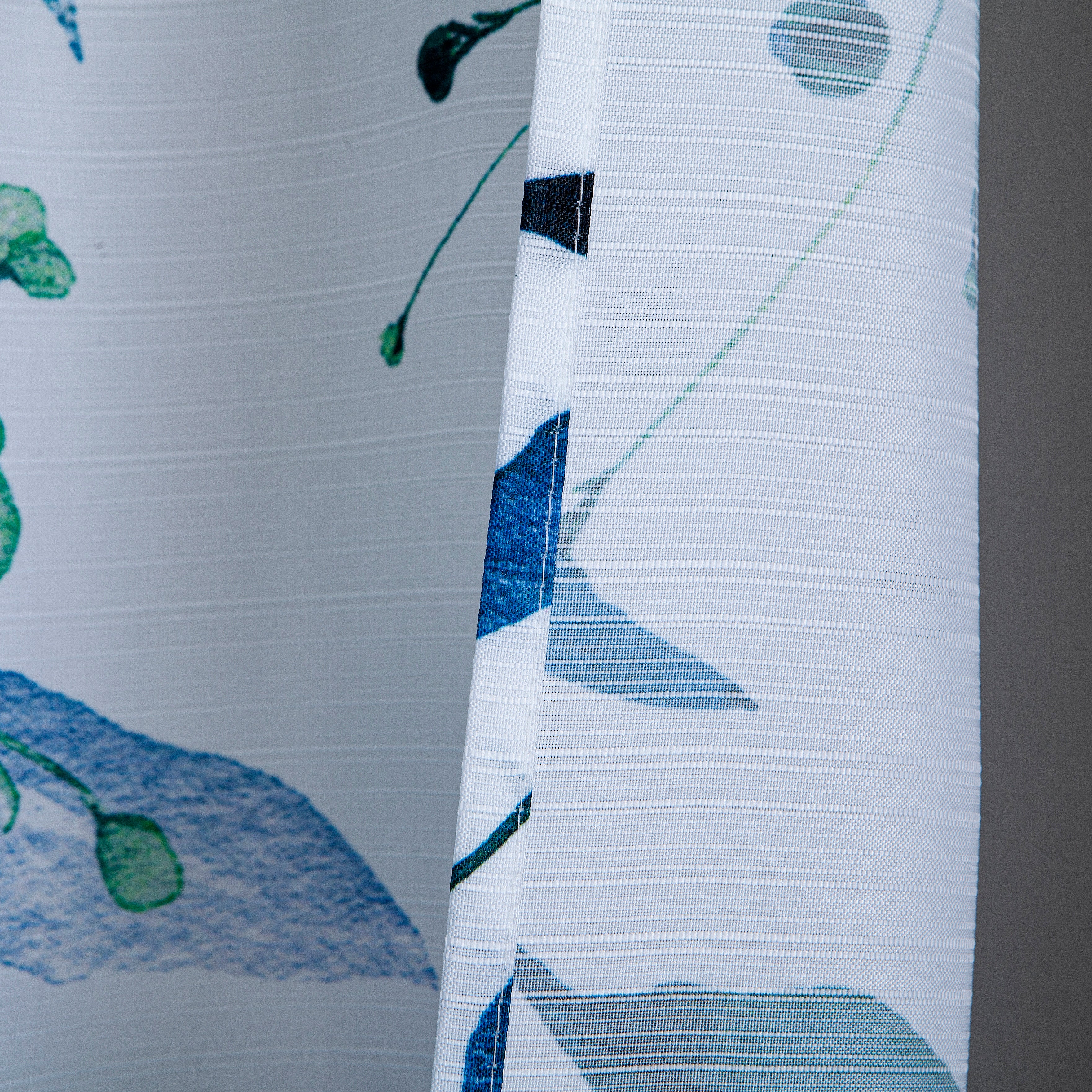 Dainty Home Whisper Printed Fabric 3D Designed Textured Fabric Shower Curtain 70" x 72"