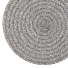 Load image into Gallery viewer, Dainty Home Urban 15&quot; Round Woven Placemats Set of 6 - Durable, Reversible &amp; Non-Slip Table Mats
