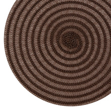 Load image into Gallery viewer, Dainty Home Urban 15&quot; Round Woven Placemats Set of 6 - Durable, Reversible &amp; Non-Slip Table Mats
