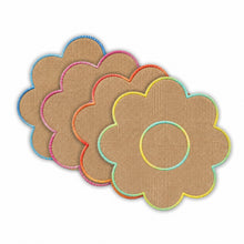 Load image into Gallery viewer, Dainty Home Aruba 15" Flower Shaped Multicolor Natural Jute Placemats Set of 4 - Durable Table Mats
