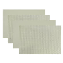 Load image into Gallery viewer, Dainty Home Bellagio Reversible Premium Faux Leather 12" x 18" Rectangular Placemats Set of 4
