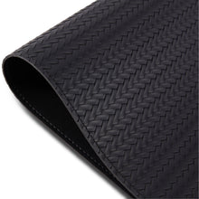 Load image into Gallery viewer, Dainty Home Hudson Premium Vegan Leather Reversible 2 Pattern 12&quot; x 18&quot; Rectangular Placemat Set Of 4
