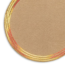 Load image into Gallery viewer, Dainty Home Key West 15" Round Natural Jute Multicolor Placemats Set of 4 - Durable Table Mat
