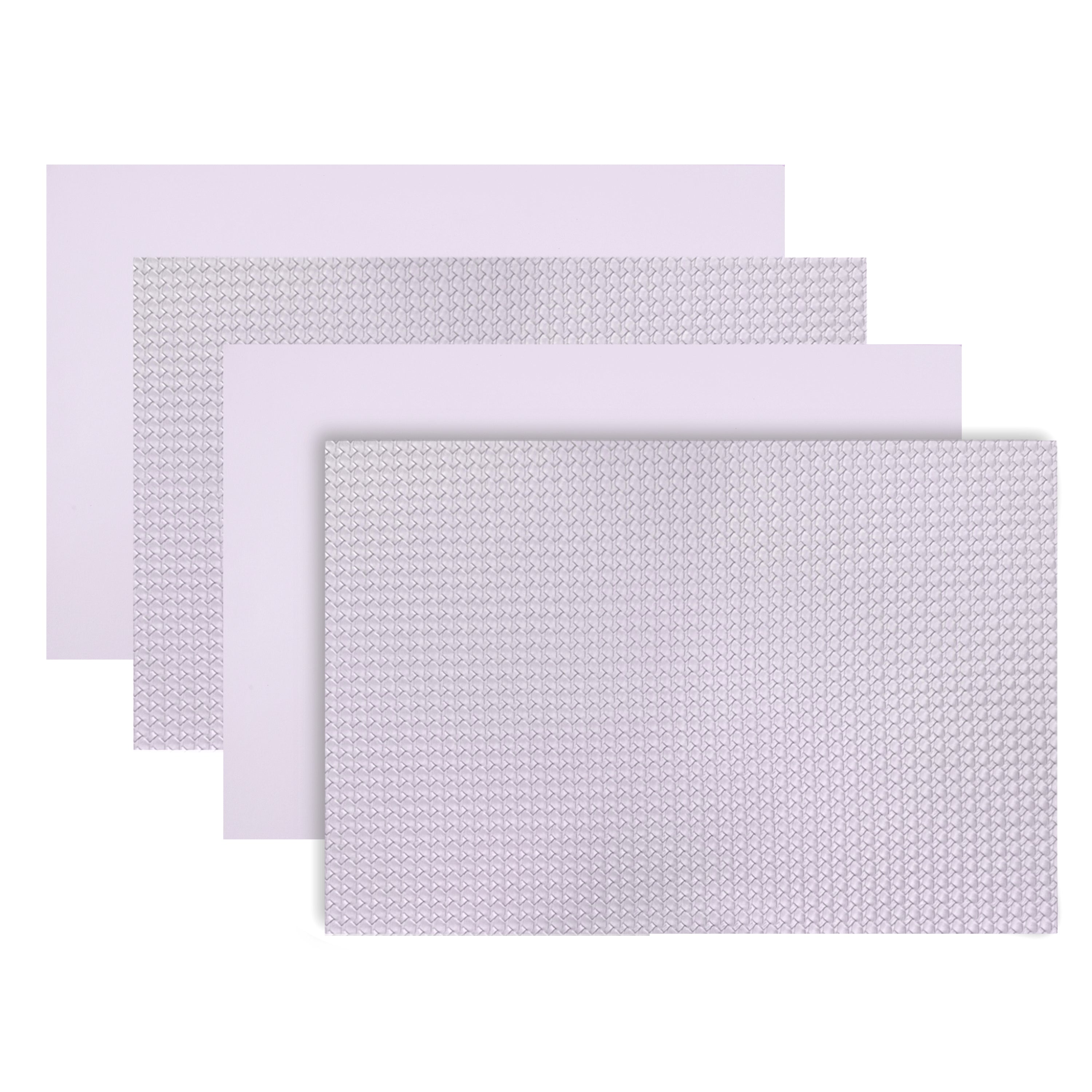 Dainty Home Montclair Reversible Premium Faux Leather 12" x 18" Rectangular Placemats Set of 4