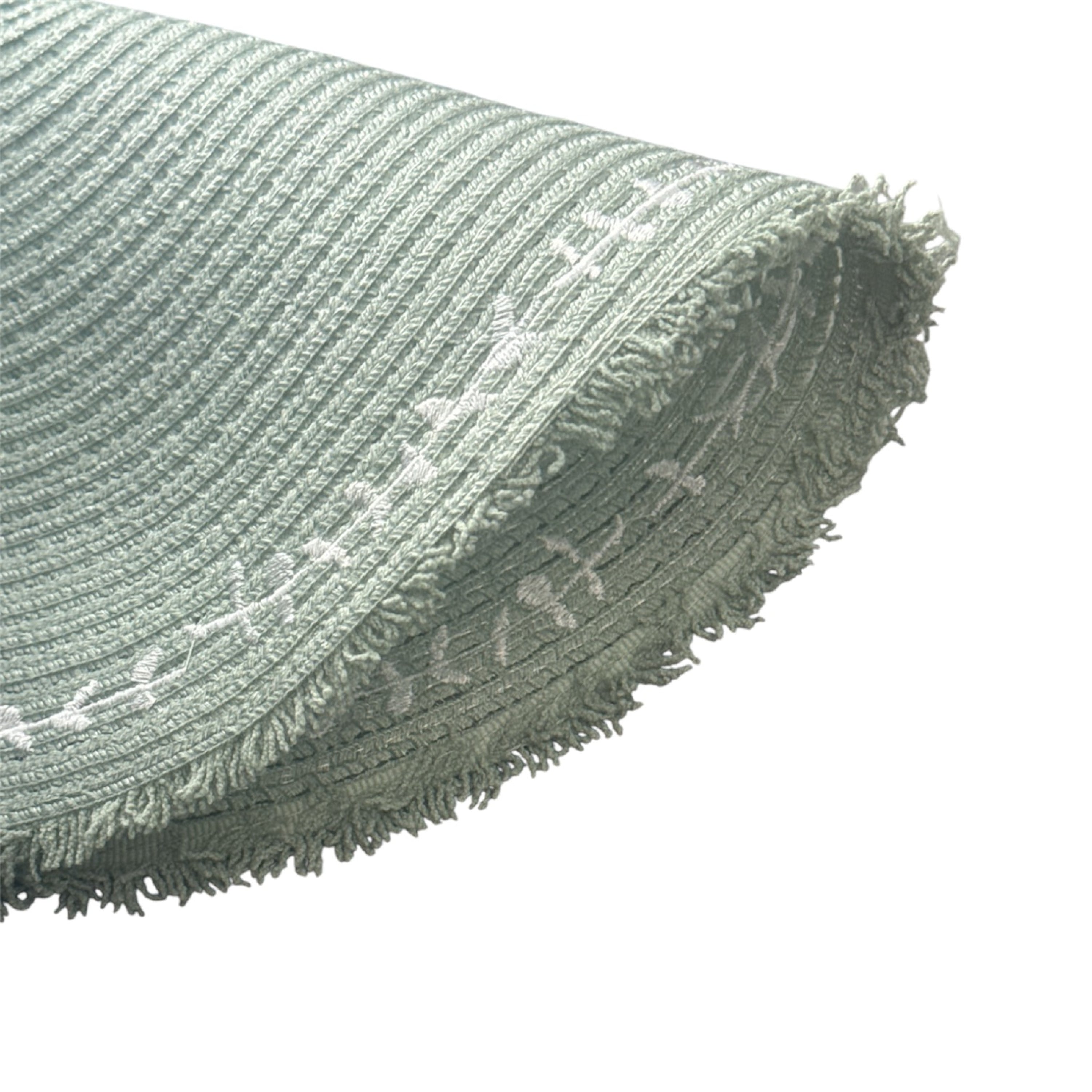 Dainty Home Petals 15" Round Woven Placemats Set of 4 - Durable and Non-Slip Table Mats