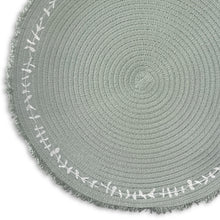 Load image into Gallery viewer, Dainty Home Petals 15" Round Woven Placemats Set of 4 - Durable and Non-Slip Table Mats
