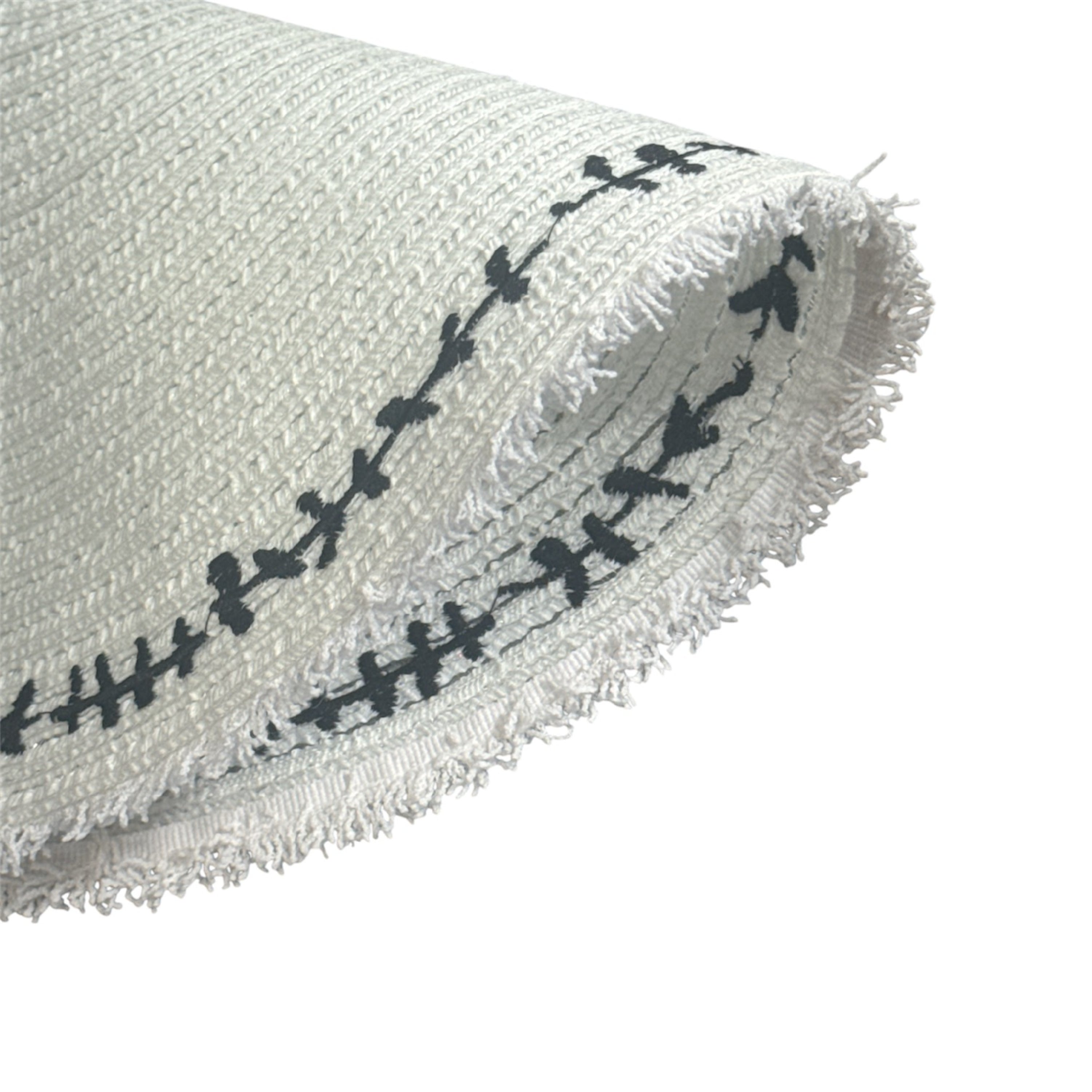Dainty Home Petals 15" Round Woven Placemats Set of 4 - Durable and Non-Slip Table Mats