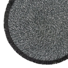 Load image into Gallery viewer, Dainty Home Tijuana 15" Round Woven Placemats with Fringe Detail, Set of 4 – Durable &amp; Reversible
