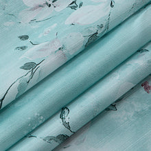 Load image into Gallery viewer, Dainty Home Cascading Florals 3D Textured Fabric Shower Curtain with 12 Metal Rollerball Hooks, 70&quot; x 72&quot;
