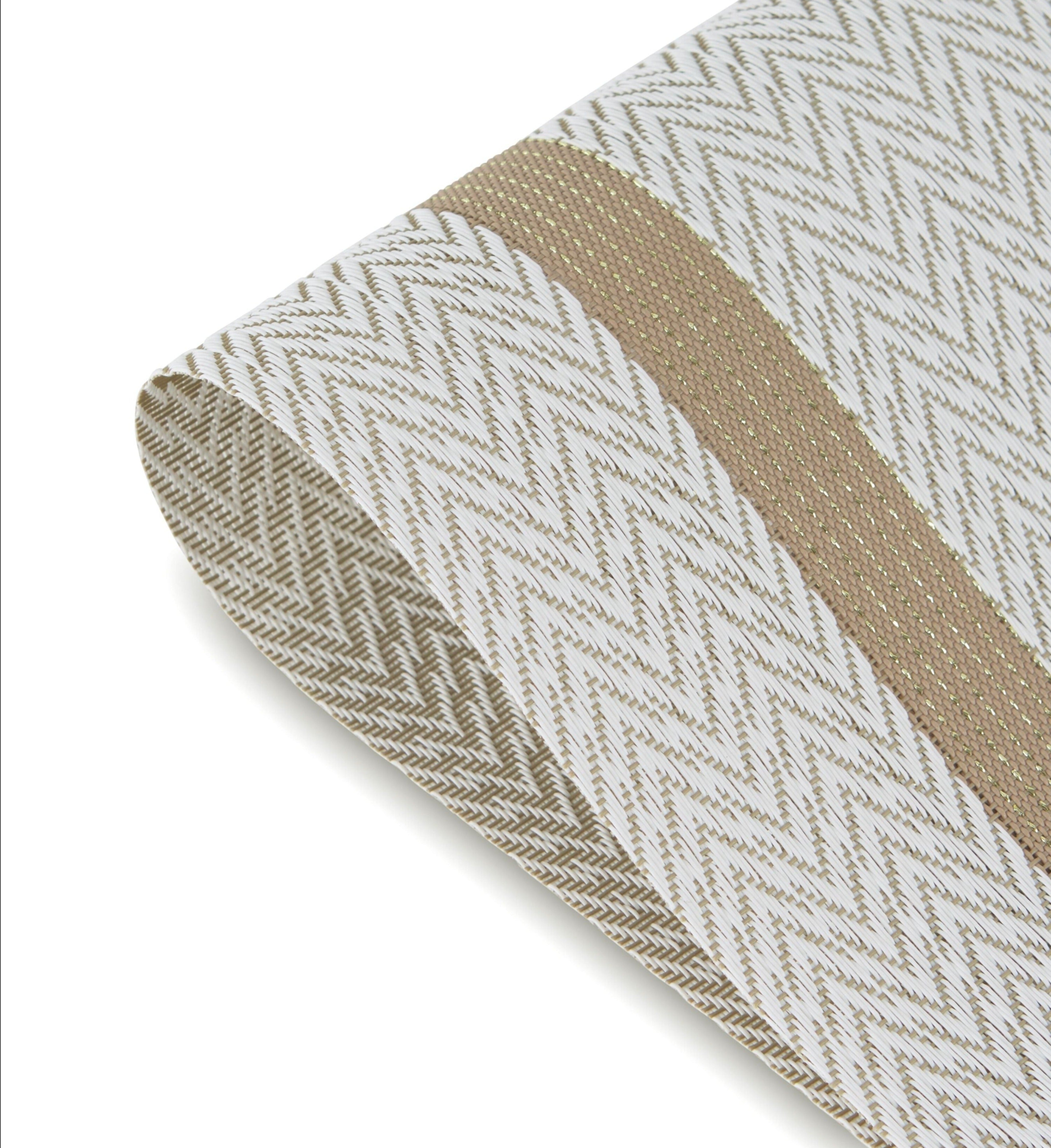 Dainty Home Annandale Woven Texteline Textured Design Reversible 12" x 18" Rectangular Placemats Set of 6