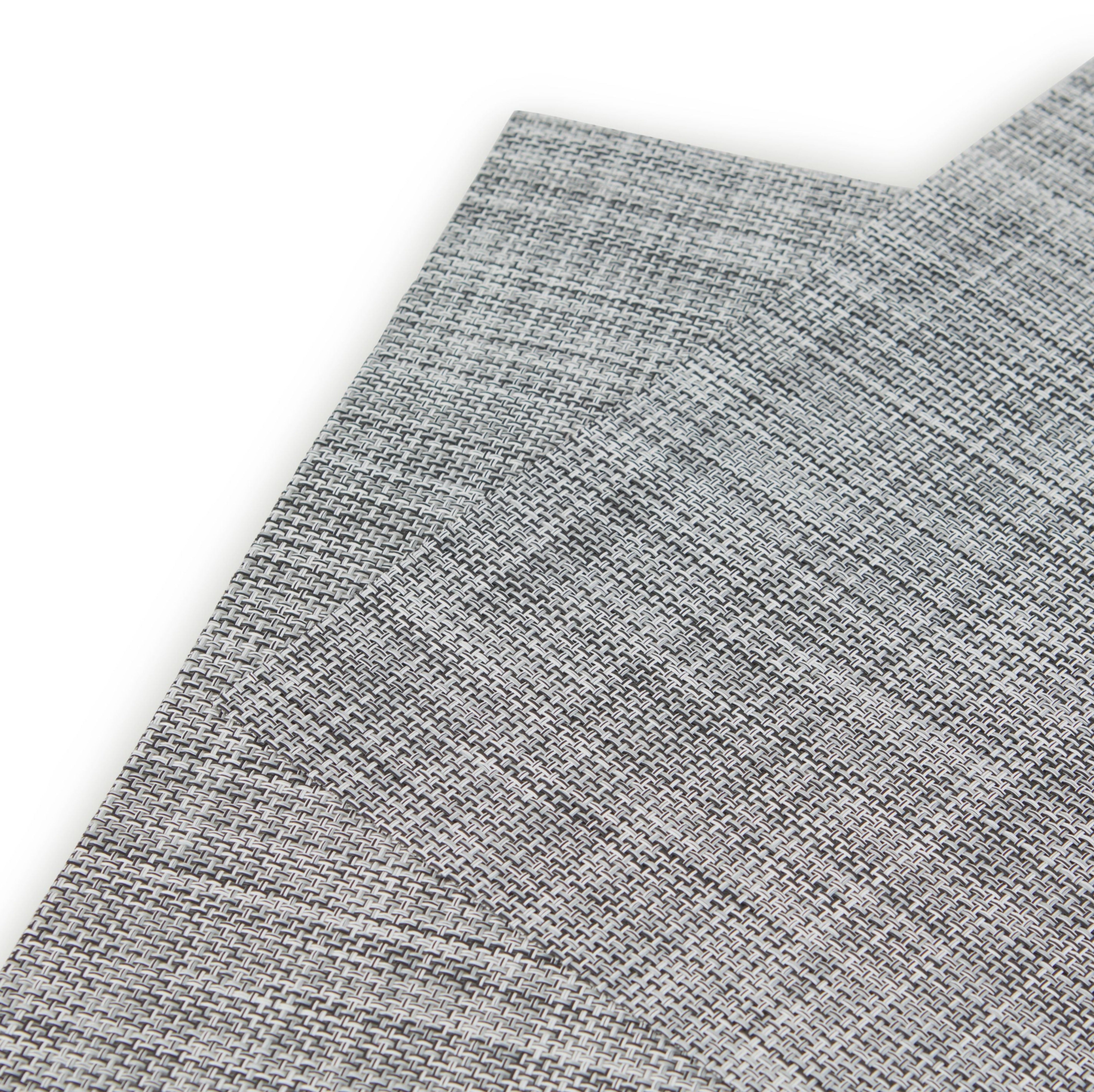 Dainty Home Bristol Woven Texteline Textured Design Reversible 12" x 18" Rectangular Placemats Set of 6