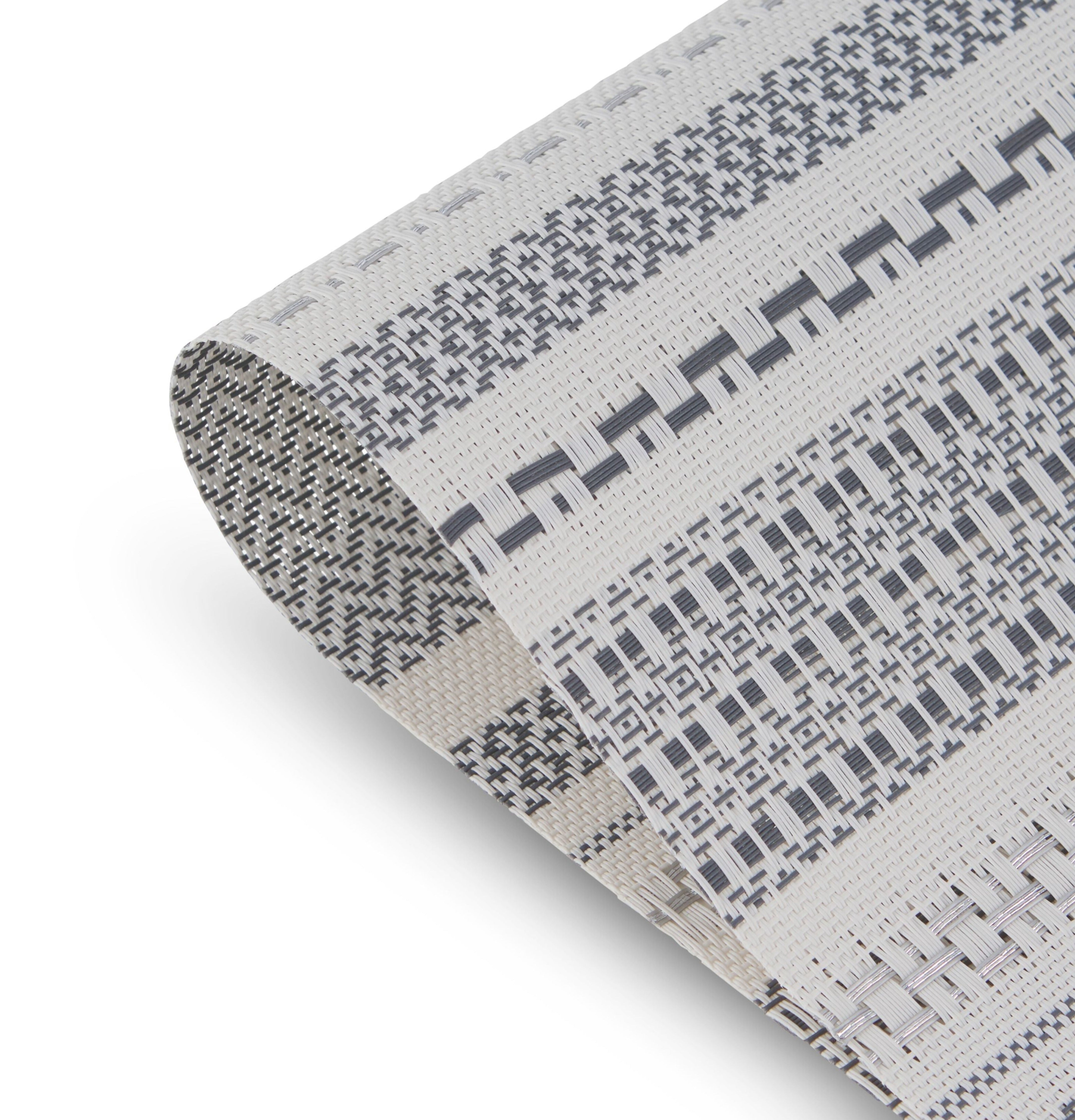 Dainty Home Maya Woven Texteline Textured Design Reversible 12" x 18" Rectangular Placemats Set of 6