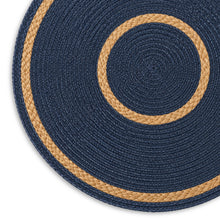 Load image into Gallery viewer, Dainty Home Phoenix 15" Round Natural Jute and Polypropylene Placemats Set of 6 - Durable Table Mats
