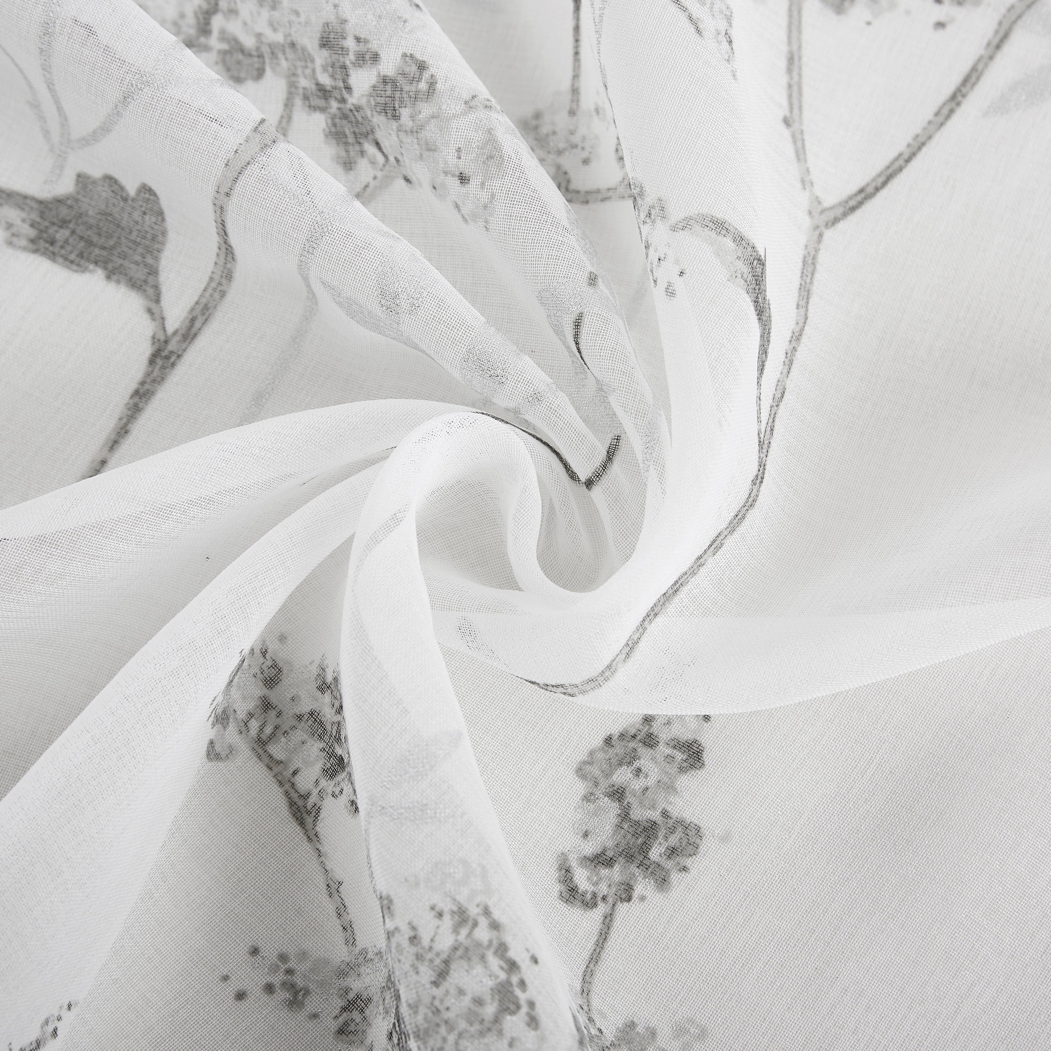 Dainty Home Jessica 2-Pack Linen Textured Metallic Light Filtering Grommet Curtain Panel Pair