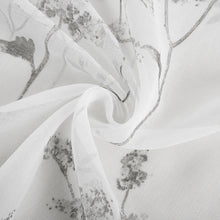 Load image into Gallery viewer, Dainty Home Jessica Linen Textured Metallic Fabric Shower Curtain with 12 Matching Hooks 70" x 72"

