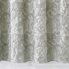 Load image into Gallery viewer, Dainty Home Anais Heavy Sculpted Jacquard Floral Textured Polyester Fabric Shower Curtain, 72" x 72"
