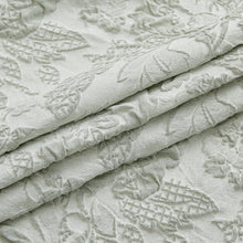 Load image into Gallery viewer, Dainty Home Anais Heavy Sculpted Jacquard Floral Textured Polyester Fabric Shower Curtain, 72" x 72"
