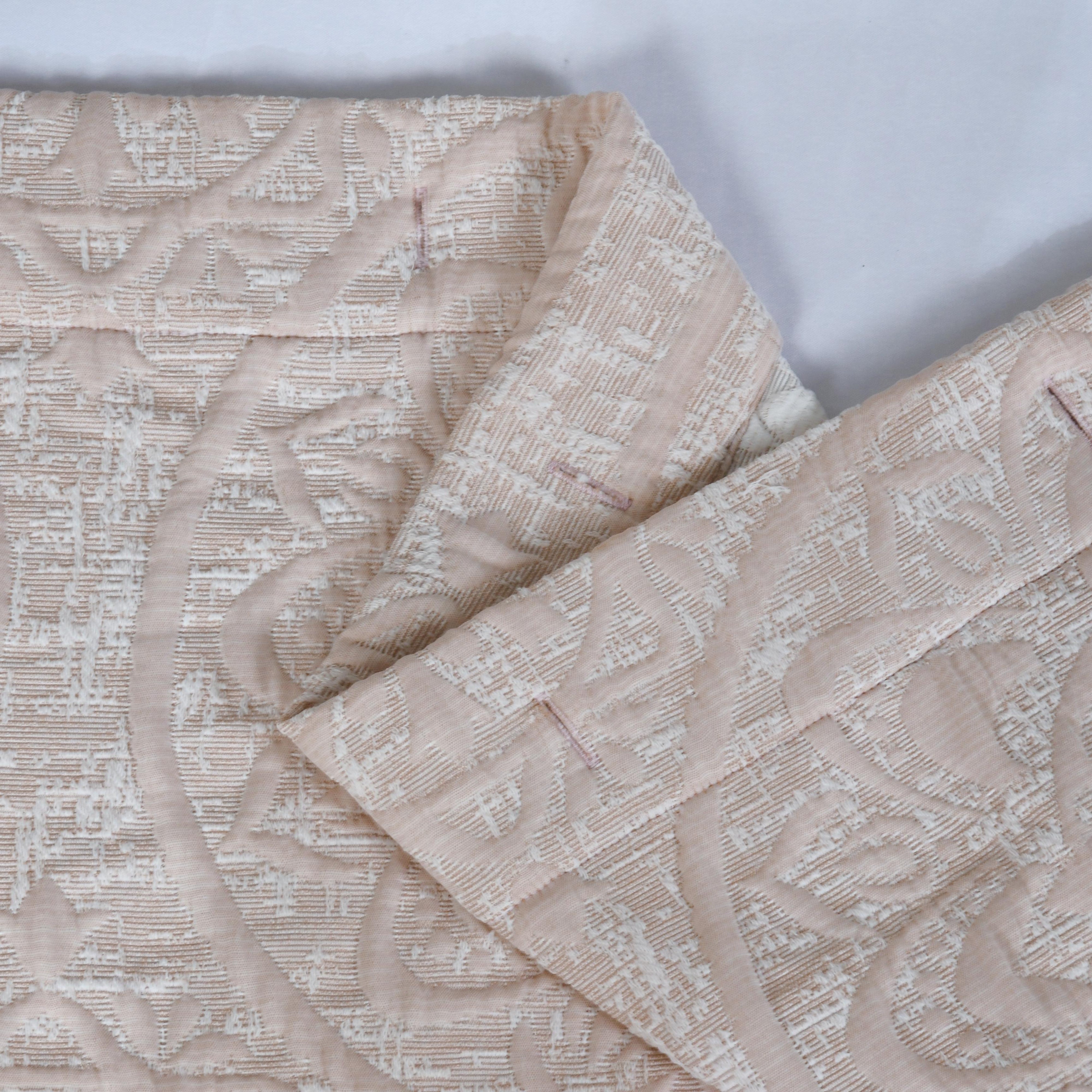 Dainty Home Boheme Medallion Jacquard Textured Soft Polyester Fabric Shower Curtain, 72" x 72"