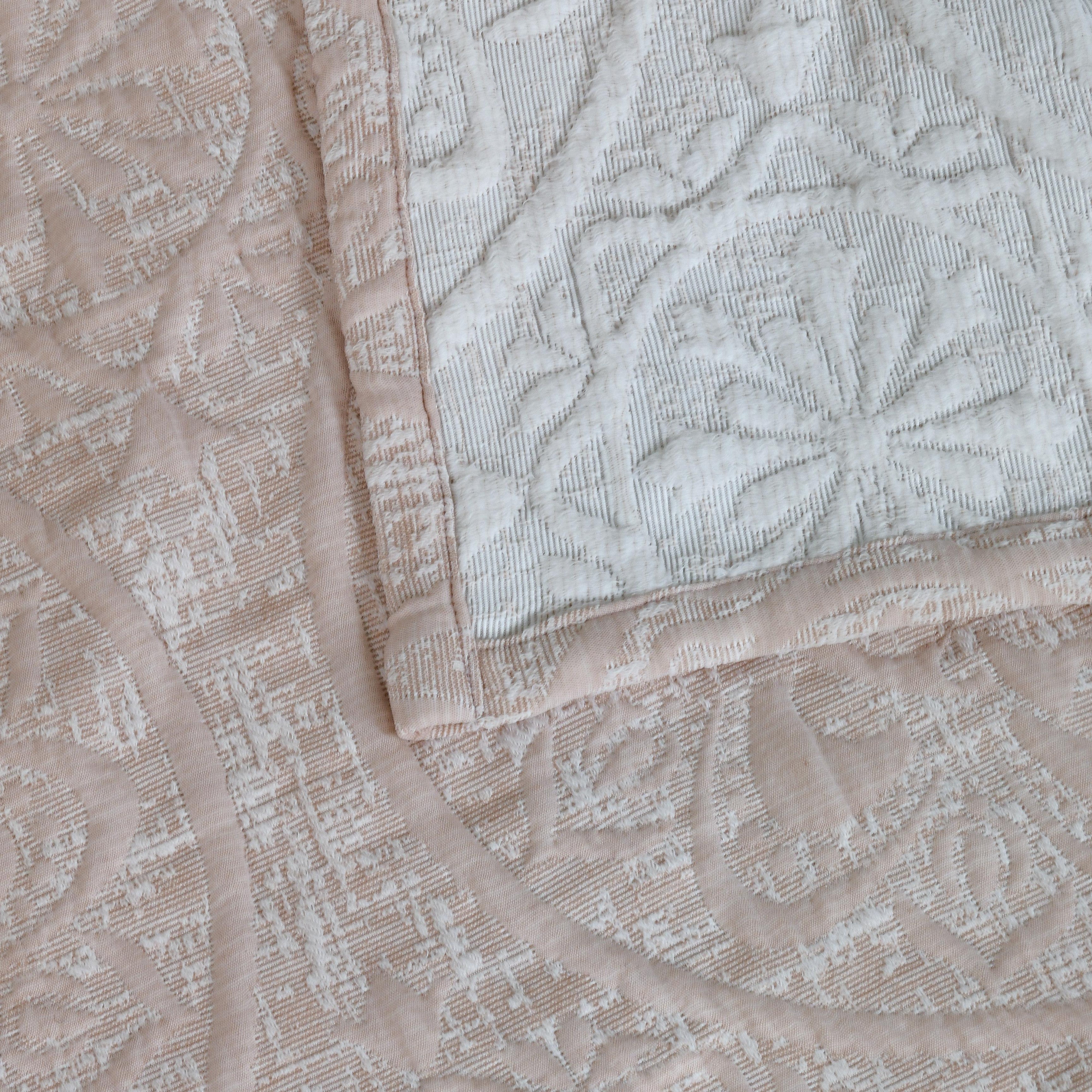 Dainty Home Boheme Medallion Jacquard Textured Soft Polyester Fabric Shower Curtain, 72" x 72"