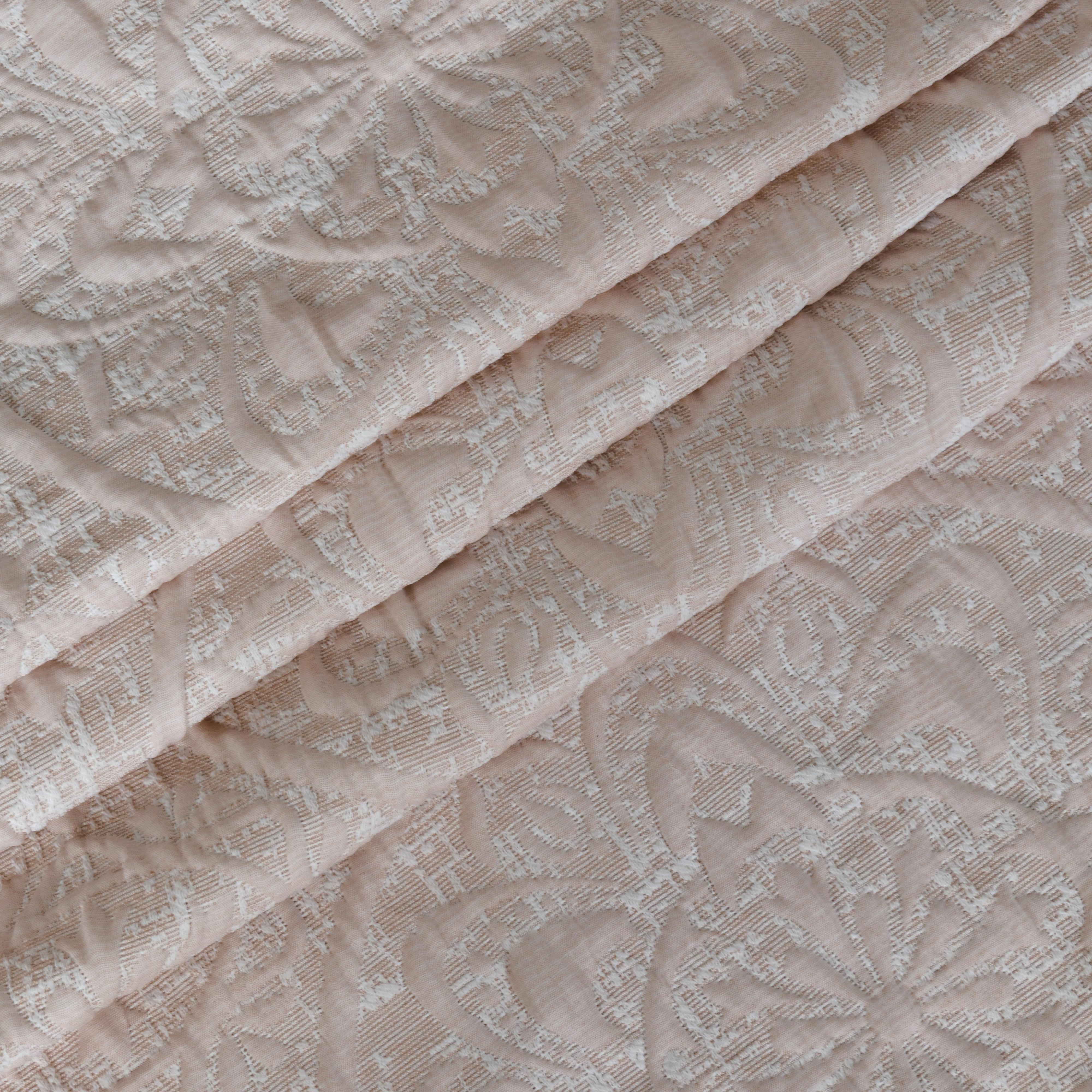 Dainty Home Boheme Medallion Jacquard Textured Soft Polyester Fabric Shower Curtain, 72" x 72"