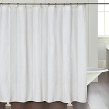 Load image into Gallery viewer, Dainty Home Boheme Medallion Jacquard Textured Soft Polyester Fabric Shower Curtain, 72" x 72"
