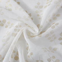 Load image into Gallery viewer, Dainty Home Clarissa Linen Textured Metallic Fabric Shower Curtain with 12 Matching Hooks 70" x 72"
