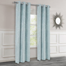 Load image into Gallery viewer, Dainty Home Artistic 3D Lurex Textured Thermal Insulated Blackout Grommet Panel Pair
