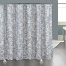 Load image into Gallery viewer, Dainty Home Heather Woven Leaf Jacquard Soft Polyester Textured Fabric Shower Curtain, 72" x 72"
