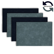 Load image into Gallery viewer, Dainty Home Florence Faux Leather Reversible 2 Color 12&quot; x 18&quot; Rectangular Placemat Set
