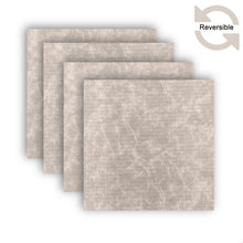 Load image into Gallery viewer, Dainty Home Sorento Faux Leather Reversible 2 Pattern 15&quot; x 15&quot; Square Placemat Set Of 4
