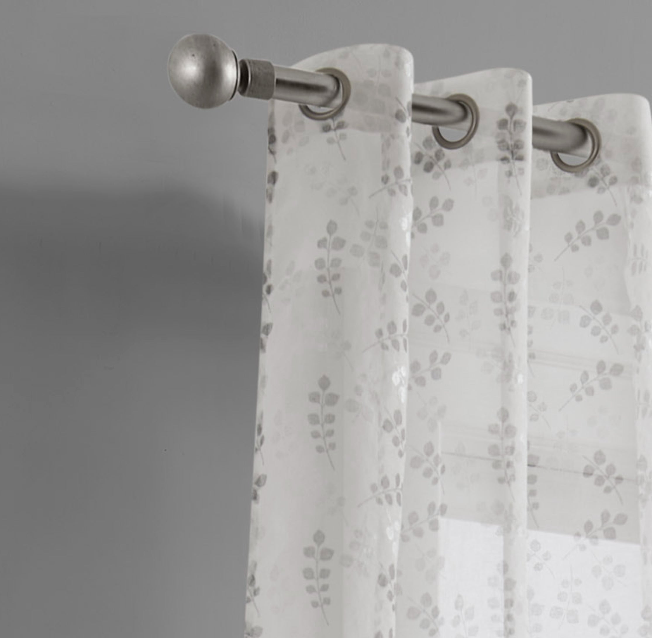 Dainty Home Clarissa Linen Textured Metallic Light Filtering Grommet Curtain Panel Pair