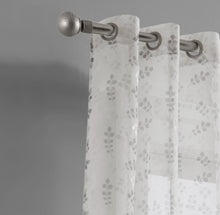 Load image into Gallery viewer, Dainty Home Clarissa Linen Textured Metallic Light Filtering Grommet Curtain Panel Pair
