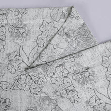 Load image into Gallery viewer, Dainty Home Shelley Heavy Jacquard Floral Textured Fabric Soft Polyester Shower Curtain, 72" x 72"
