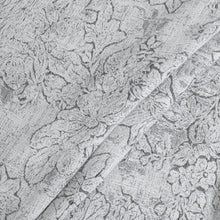 Load image into Gallery viewer, Dainty Home Shelley Heavy Jacquard Floral Textured Fabric Soft Polyester Shower Curtain, 72" x 72"
