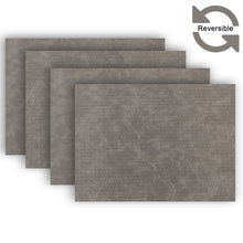 Load image into Gallery viewer, Dainty Home Sorento Faux Leather Reversible 2 Pattern 12&quot; x 18&quot; Rectangular Placemat Set Of 4
