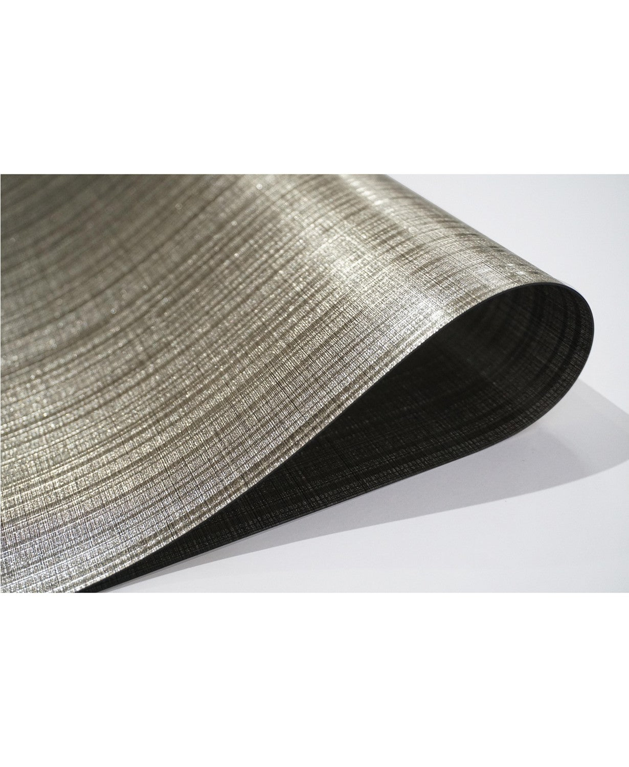 Dainty Home Reversible Emery Smooth Metallic Stripes 12" x 18" Placemats - Set of 4