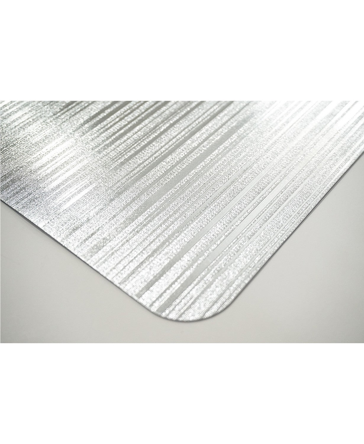 Dainty Home Reversible Emery Smooth Metallic Stripes 12" x 18" Placemats - Set of 4