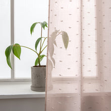 Load image into Gallery viewer, Dainty Home Ribbons Embellished Lurex Window Curtain
