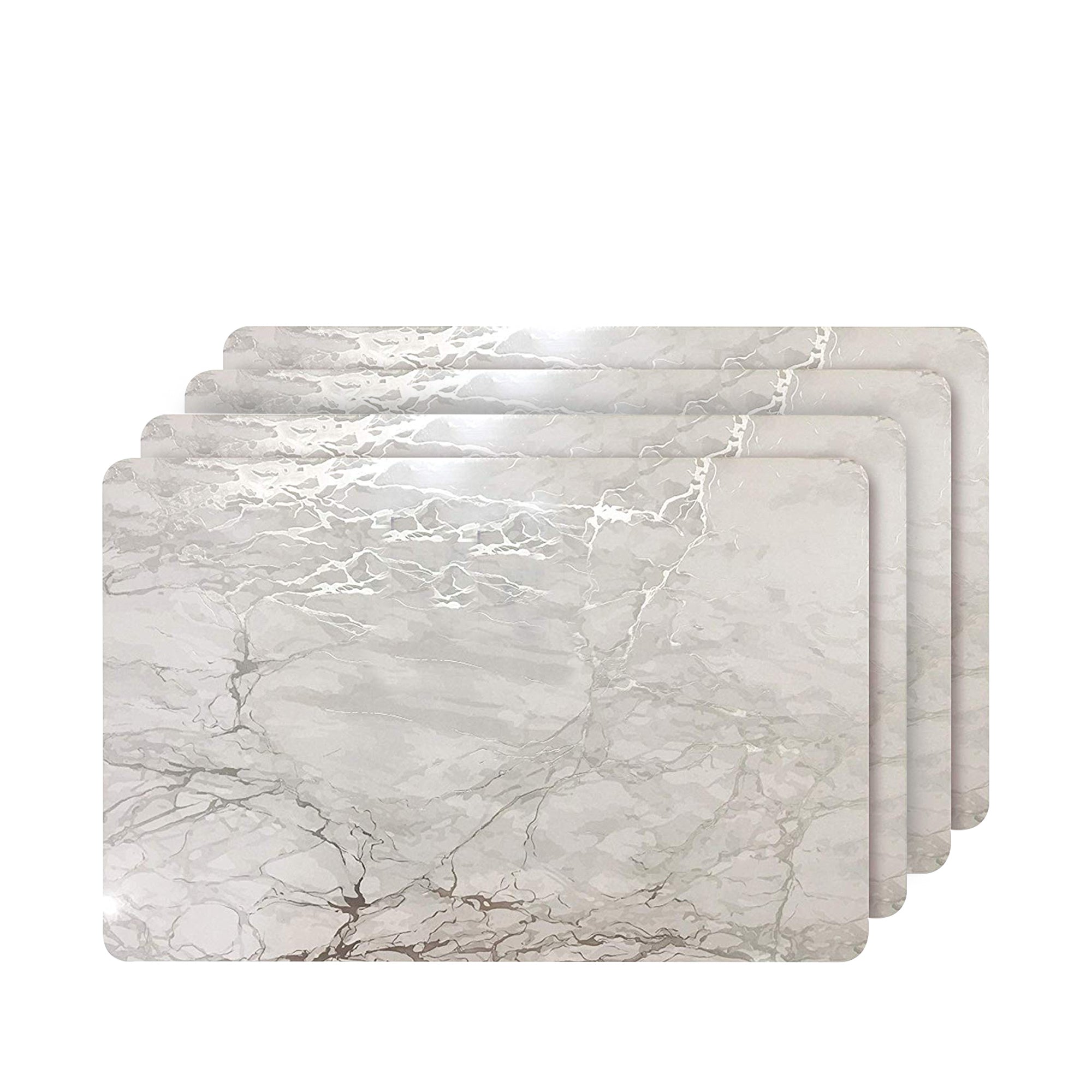 Dainty Home Marble Cork Foil Printed Marble Granite Designed Thick Cork Textured 12" x 18" Rectangular Placemats