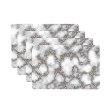Load image into Gallery viewer, Dainty Home Marble Cork Foil Printed Marble Granite Designed Thick Cork Textured 12&quot; x 18&quot; Rectangular Placemats

